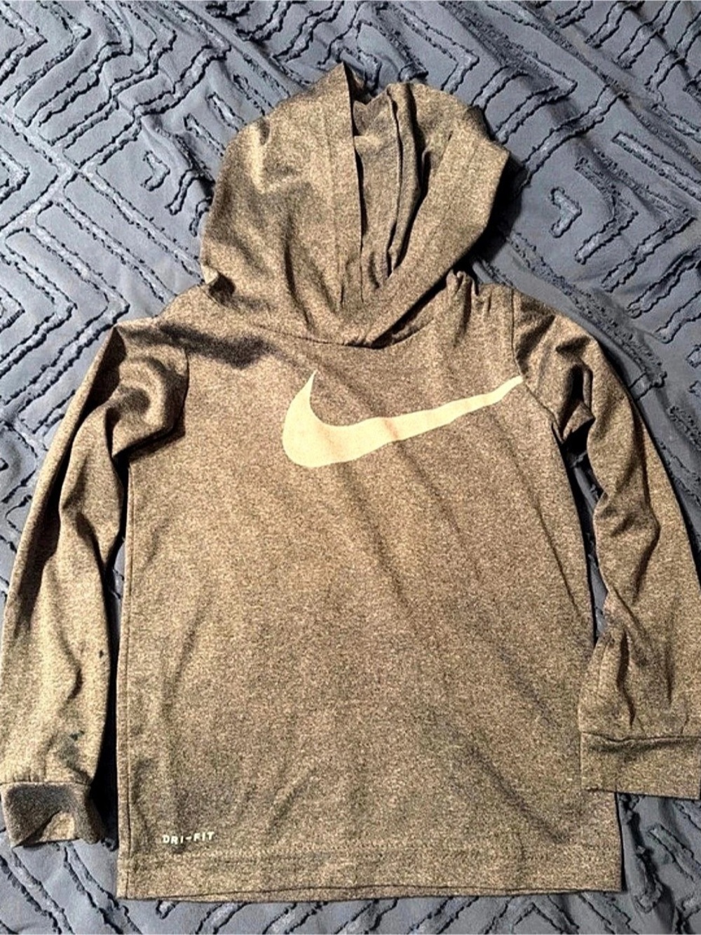 Nike Dri-FIT Toddler Pullover tshirt Hoodie grey 4T